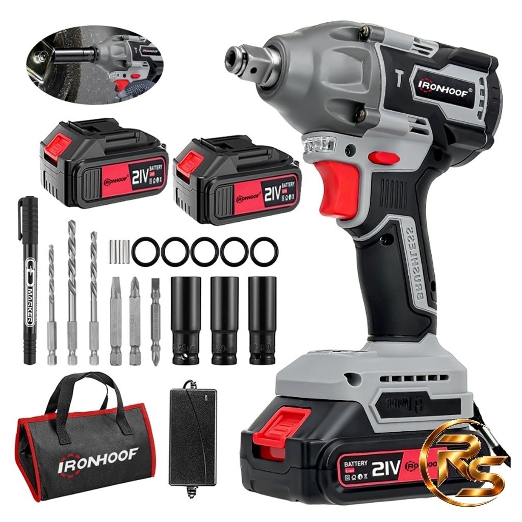 Furadeira/Parafusadeira de Impacto a Bateria 21V Brushless – Ironhoof